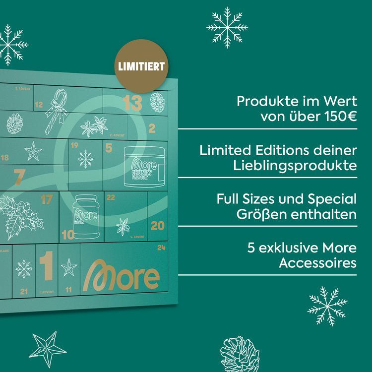 More Nutrition Adventskalender 2024 - LIMITED CHRISTMAS EDITION - Instock Germany