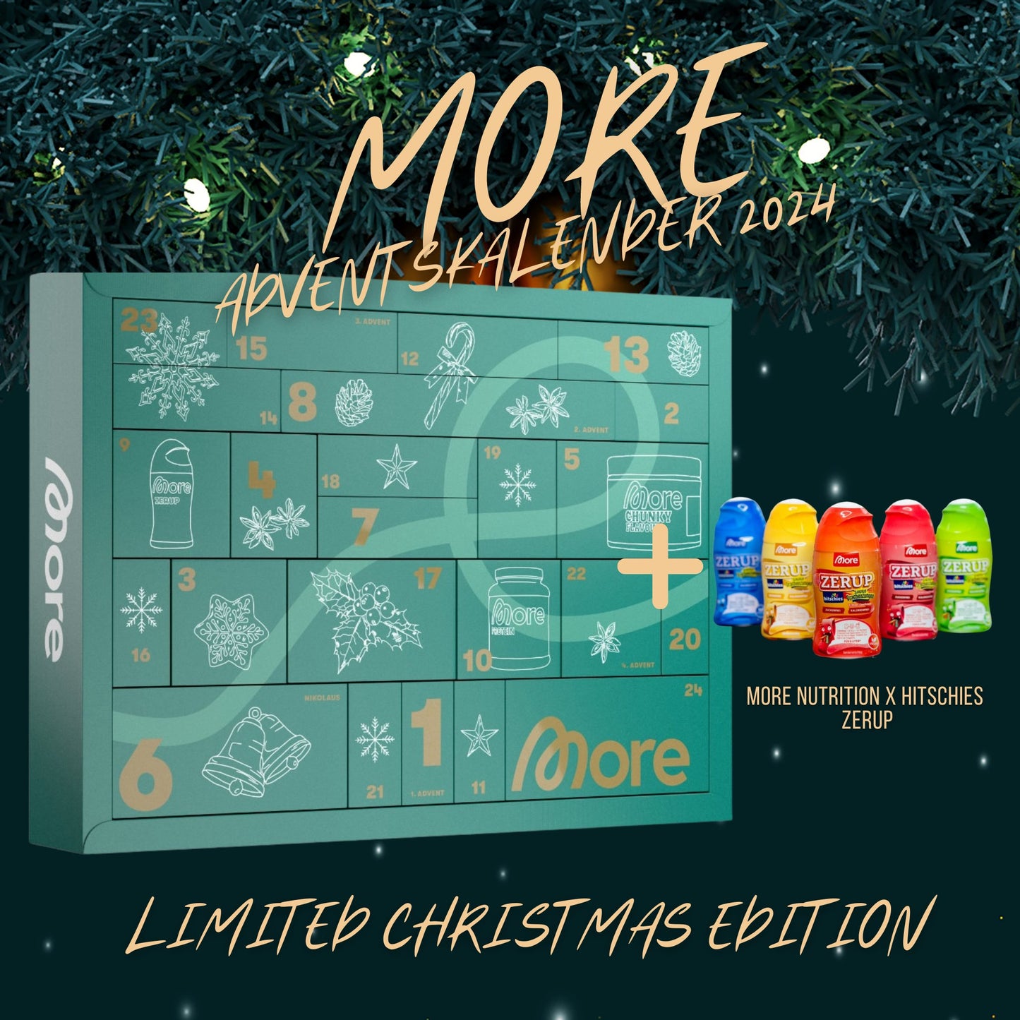 More Nutrition Adventskalender 2024 - LIMITED CHRISTMAS EDITION - Instock Germany